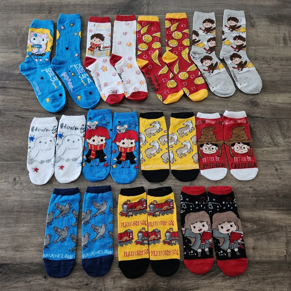 Harry Potter Women's Sock Lot of 11 Pairs NWOT
